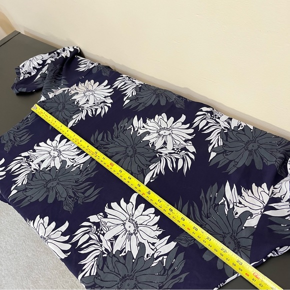 Ann Taylor Loft Purple Floral Print Blouse - Picture 10 of 11